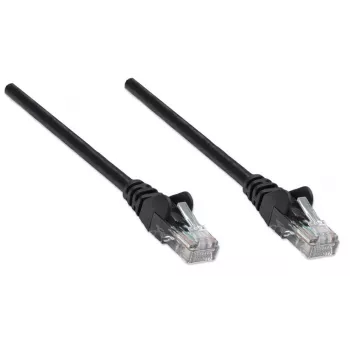 Intellinet tinklo kabelis, Cat6, 7,5 m, juodas, CCA, U/UTP, PVC, RJ45, paauksuoti kontaktai, nesikabinantis, su apsaugine mova, garantija visam laikui
