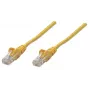 Intellinet tinklo komutacinis kabelis, Cat5e, 10 m, geltonas, CCA, U/UTP, PVC, RJ45, auksuoti kontaktai, be užkliuvimo, su apsauginiu gaubteliu, garantija visam laikui