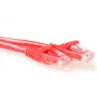 ACT raudonas 2 metrų U/UTP CAT6A komutacinis kabelis su apsauginiais RJ45 jungčių spaustukais