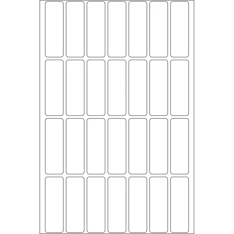 Daugiafunkcės etiketės HERMA 13x40 mm baltos matinės rankiniam užrašymui