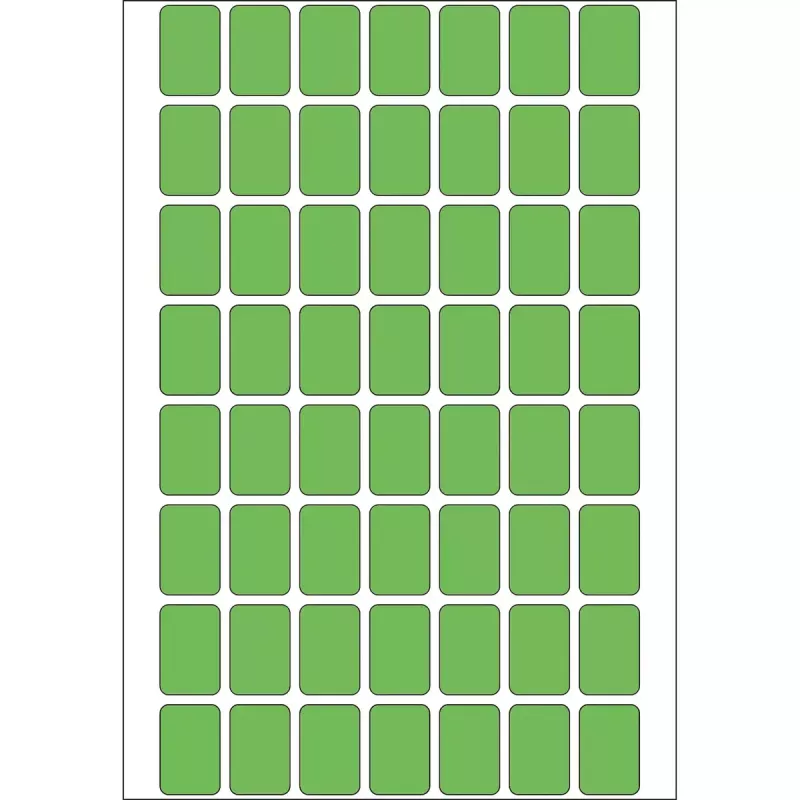 Daugiafunkcės etiketės HERMA 12x18 mm žalios popierinės matinės rašymui ranka