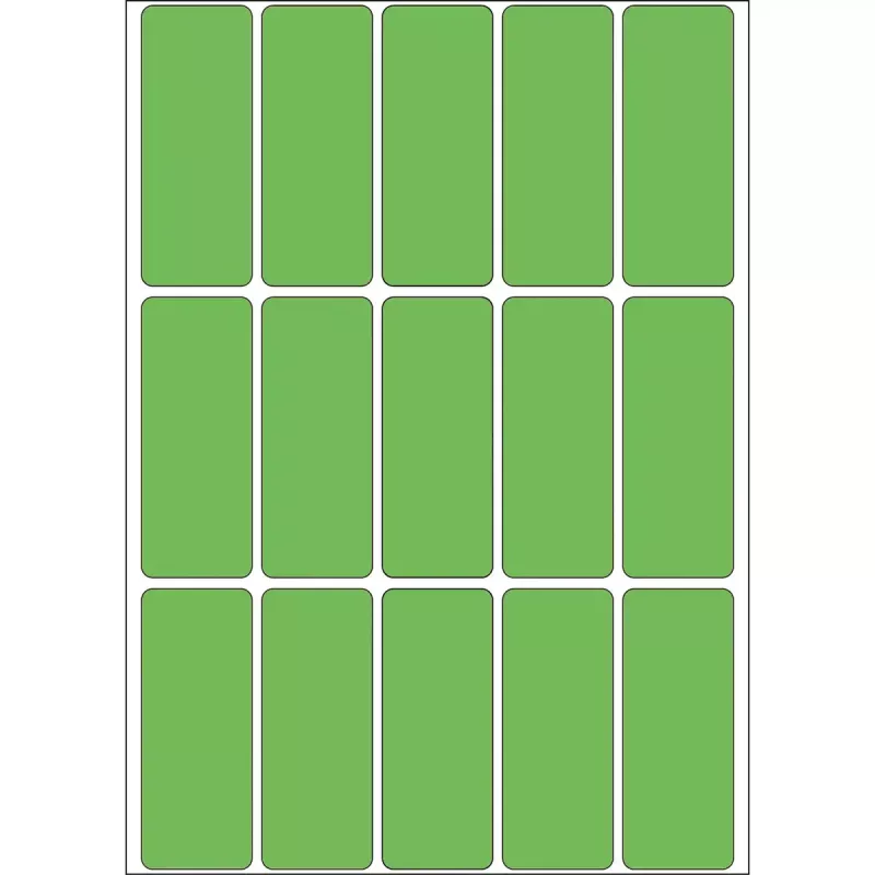 Daugiafunkcinės etiketės HERMA 20x50 mm žalios popierinės matinės rankiniam užrašymui 480 vnt.