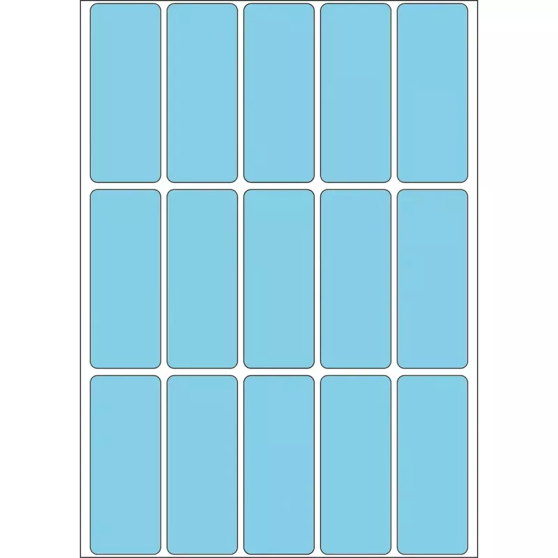 Daugiafunkcės etiketės HERMA 2413 20x50 mm mėlynas popierius matinis rankinis užrašymas