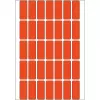 Daugiafunkcinės etiketės HERMA 12x30 mm raudonos matinės popierinės rankiniam įrašymui