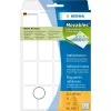 Universalios etiketės HERMA 10613 25x40 mm baltos nuimamos / perklijuojamos
