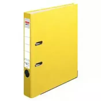 Segtuvas su žiedais Herlitz 10841682 A4 geltonas