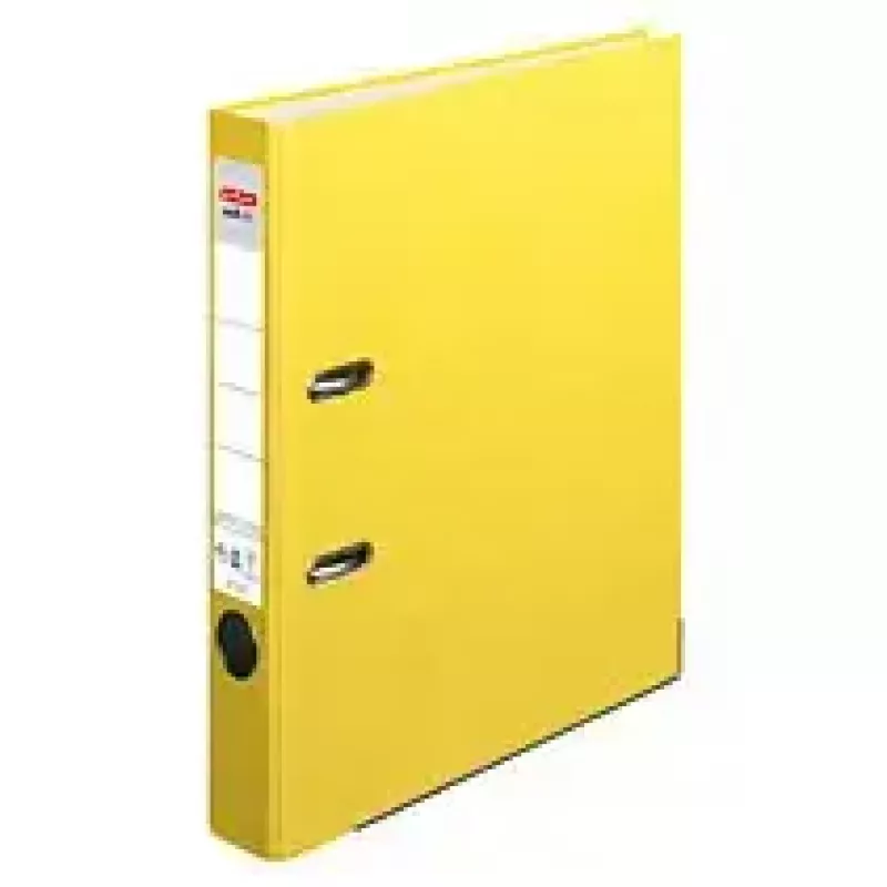 Segtuvas su žiedais Herlitz 10841682 A4 geltonas