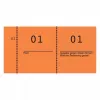 Bilietai Avery 869-10-1 100 vnt. Oranžiniai