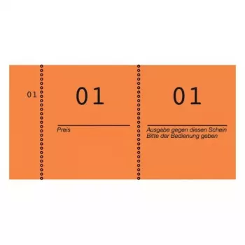 Bilietai Avery 869-10-1 100 vnt. Oranžiniai