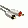 Hama 00080865 garso kabelis 2 m 3,5 mm 2 × RCA sidabrinis