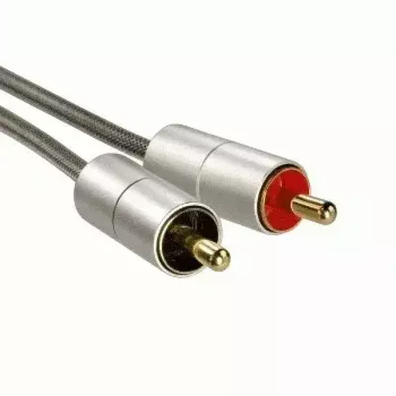 Hama 00080865 garso kabelis 2 m 3,5 mm 2 × RCA sidabrinis