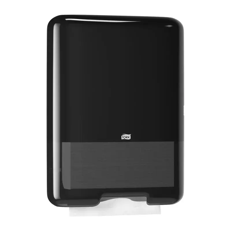 Popierinių rankšluosčių dozatorius Tork 553008, juodas