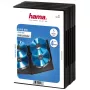 Hama DVD Quad dėžutė, juoda, pakuotėje 5 vienetai 4 diskams