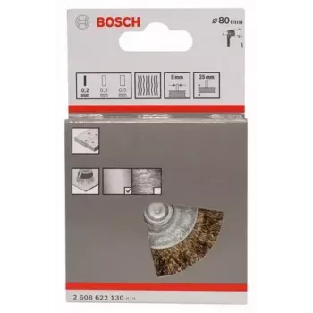 Vielinis šepetys Bosch 2 608 622 130 8 cm skersmuo 8 mm kotas