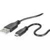 USB 2.0 duomenų laidas Renkforce RF-4032111, USB A į Micro-USB B, 1 m, juodas