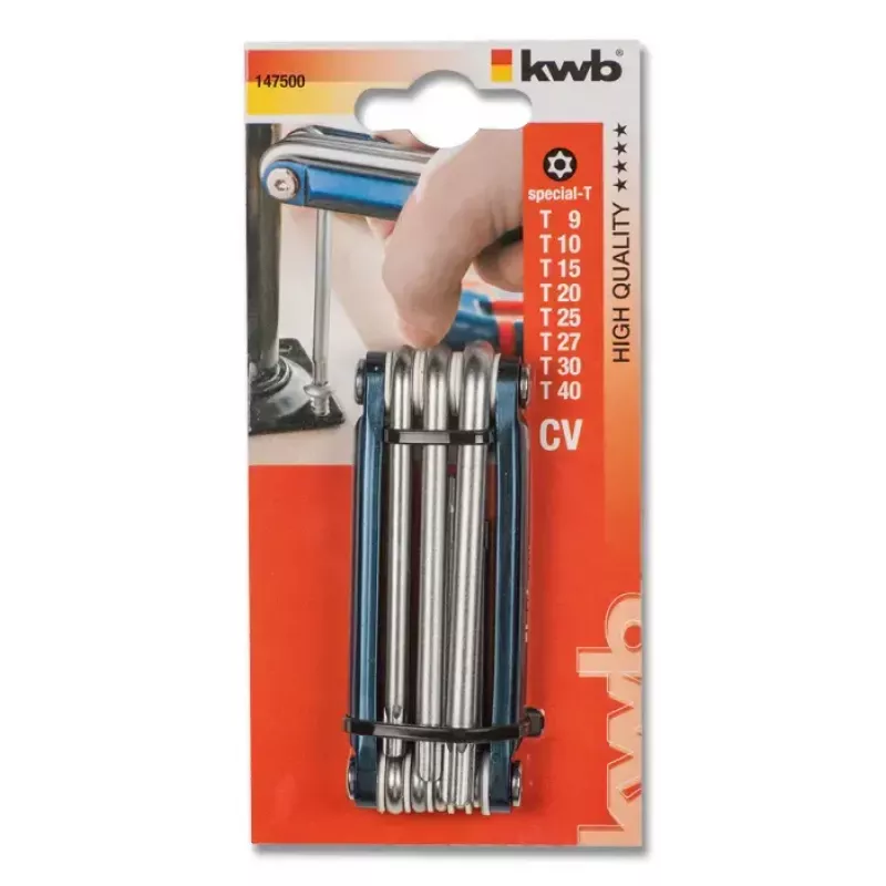 Rankinis atsuktuvas KWB 147500 kelių antgalių atsuktuvas