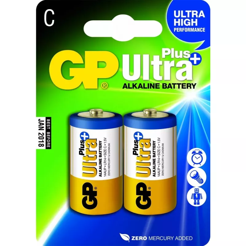 Vienkartinė baterija GP Batteries Ultra Plus Alkalina C
