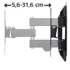 Hama 00118101 TV laikiklis/stovas 121,9 cm (48 colių) juodas