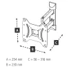 Hama 00118101 TV laikiklis/stovas 121,9 cm (48 colių) juodas