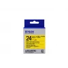 Epson etikečių kasetė magnetinė LK-6YB2 juoda/geltona 24 mm (1,5 m)