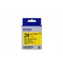 Epson etikečių kasetė magnetinė LK-6YB2 juoda/geltona 24 mm (1,5 m)