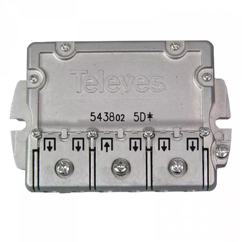 Kabelinis skirstytuvas Televes 543802 nerūdijantis plienas