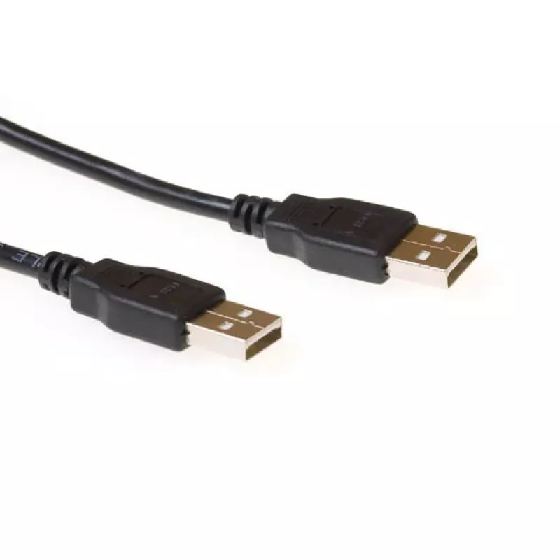 ACT USB 2.0 A laidas USB A kištukas - USB A kištukas 3.00 m, 3 m, USB A, USB A, USB 2.0, juoda