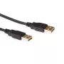 ACT USB 2.0 A laidas USB A kištukas - USB A kištukas 3.00 m, 3 m, USB A, USB A, USB 2.0, juoda