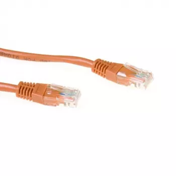 ACT rudas 10 metrų U/UTP CAT6 komutacinis kabelis su RJ45 jungtimis