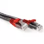 ACT juodas 5 metrų U/UTP CAT6A pataisų kabelis su RJ45 jungtimis