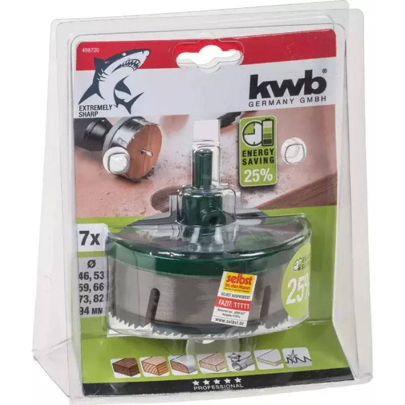 Skylių pjūklų rinkinys KWB 498720 7 vnt.