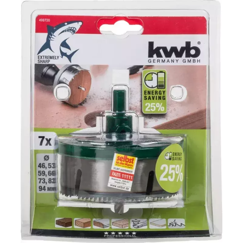 Skylių pjūklų rinkinys KWB 498720 7 vnt.
