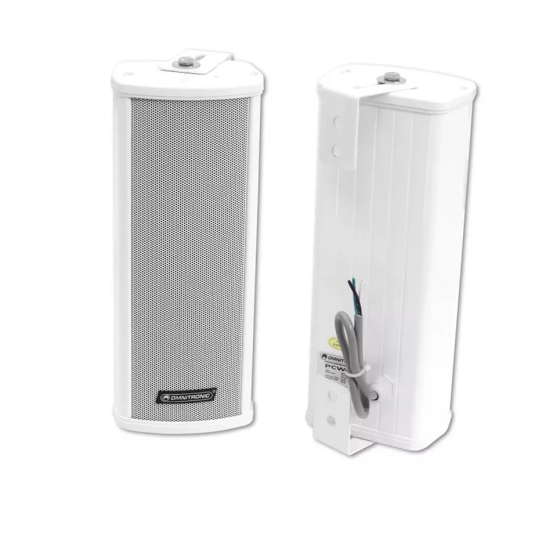 2 krypčių garsiakalbis Omnitronic PCW-10 Baltas Laidinis 15 W