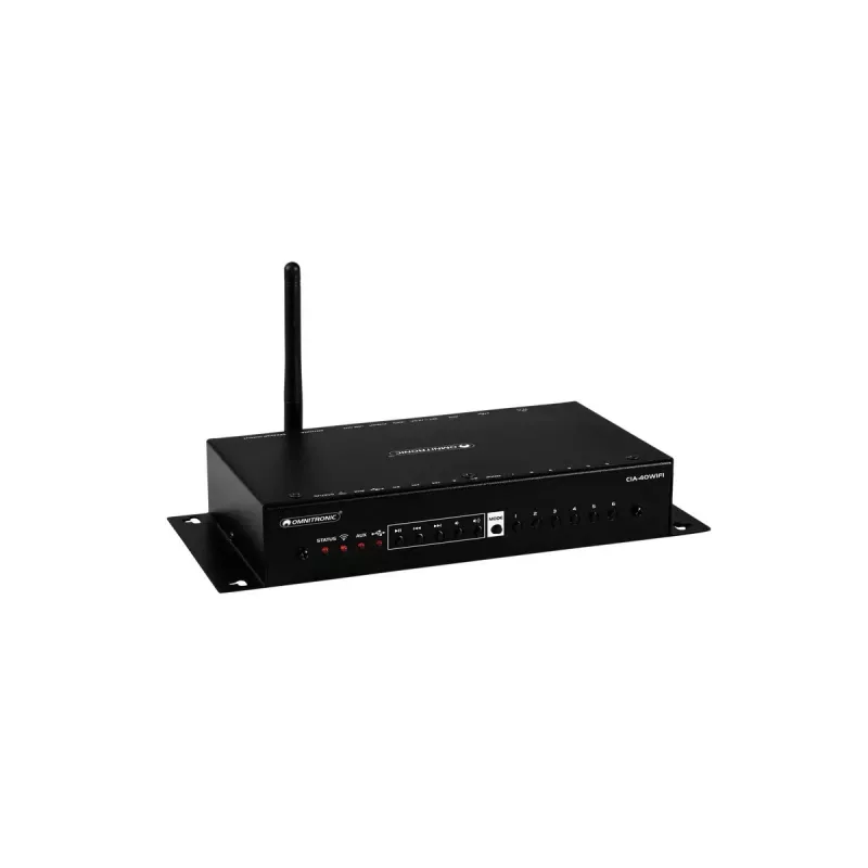 Stiprintuvas Omnitronic CIA-40WIFI 3.0 kanalų Performansas/scena Juoda