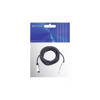 Garso kabelis Omnitronic 3022519D 10 m XLR 3 kontaktų 6.35mm juodas