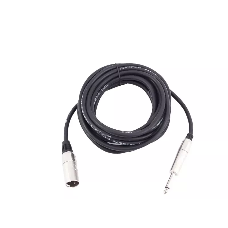 Garso kabelis Omnitronic 3022519D 10 m XLR 3 kontaktų 6.35mm juodas