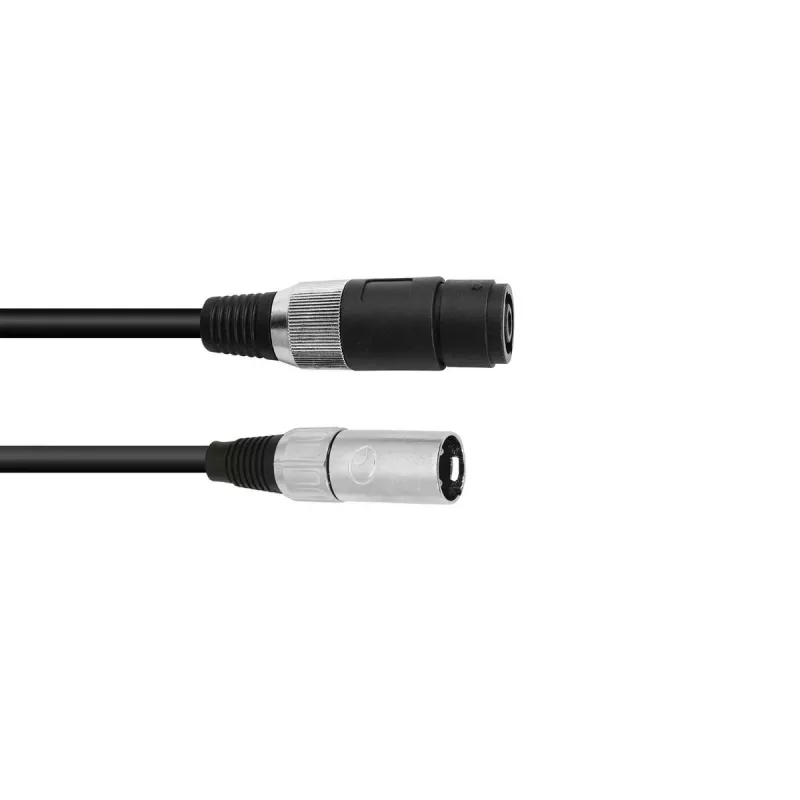 Garso kabelis Omnitronic 30225590 Speakon XLR 1 m juodas