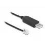 DeLOCK 66738 USB–RS-232 RJ10 adapterio laidas, skirtas Meade Autostar