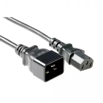 Maitinimo laidas ACT Powercord C13 - C20 juodas 1 m