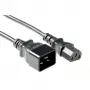 Maitinimo laidas ACT Powercord C13 - C20 juodas 1 m