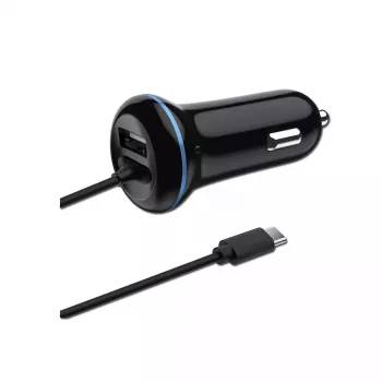 Mobiliojo įrenginio kroviklis 2GO 797170 Universalus Juodas Automobilinis Lizdas 12/24V USB 1,4m