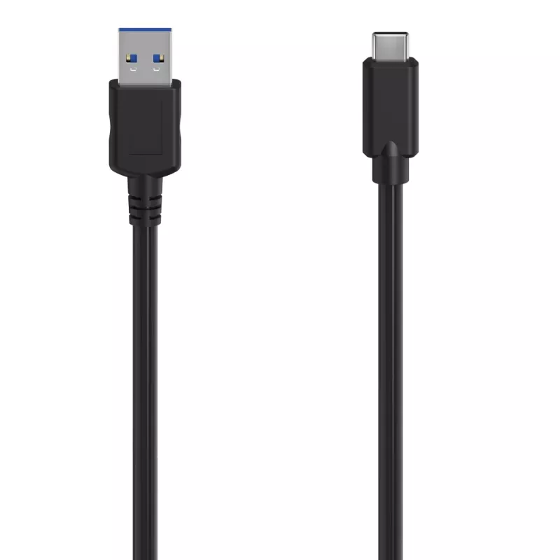 Hama 00300061 USB laidas USB 3.2 Gen 1 (3.1 Gen 1) 1,5 m USB C USB A juodas