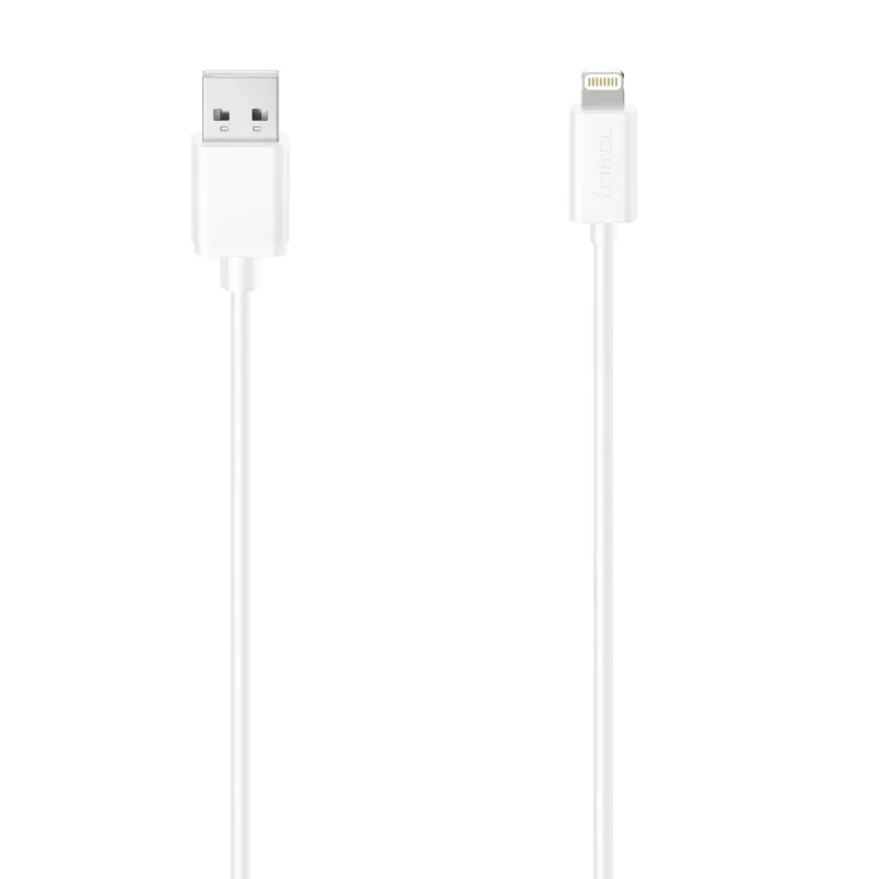 „Hama 00300071“ laidas („Lightning“, 1,5 m, baltas, USB A)