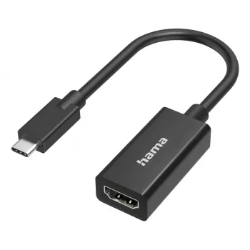 Vaizdo adapteris HAMA USB-C į HDMI Ultra‑HD 4K (modelis 00300087) — pasyvus vaizdo/garso perdavimas