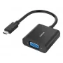 Hama 00300088 vaizdo kabelio adapteris USB Type-C VGA (D-Sub) juodas