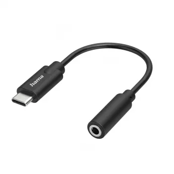 Hama 00300094 garso laidas 3,5 mm USB Type-C Juoda
