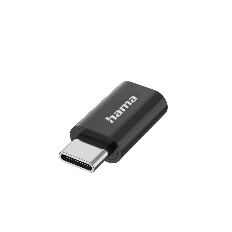 Hama 00300095 Micro-USB B adapteris USB Type-C kištukas juodas