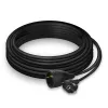 ACT Powercord ilginimo laidas CEE 7/7 kištukas (kampinis) - CEE 7/7 lizdas juodas 10 m