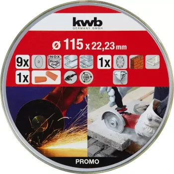 Pjovimo diskas kwb Thin+Diamond Cutting Discs plokščia centravimo anga plytoms, marmurui, plienui, akmeniui