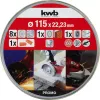Pjovimo diskų KWB 712041 pradedančiųjų rinkinys 10 vnt. plokščiu centru plytoms, marmurui, plienui
